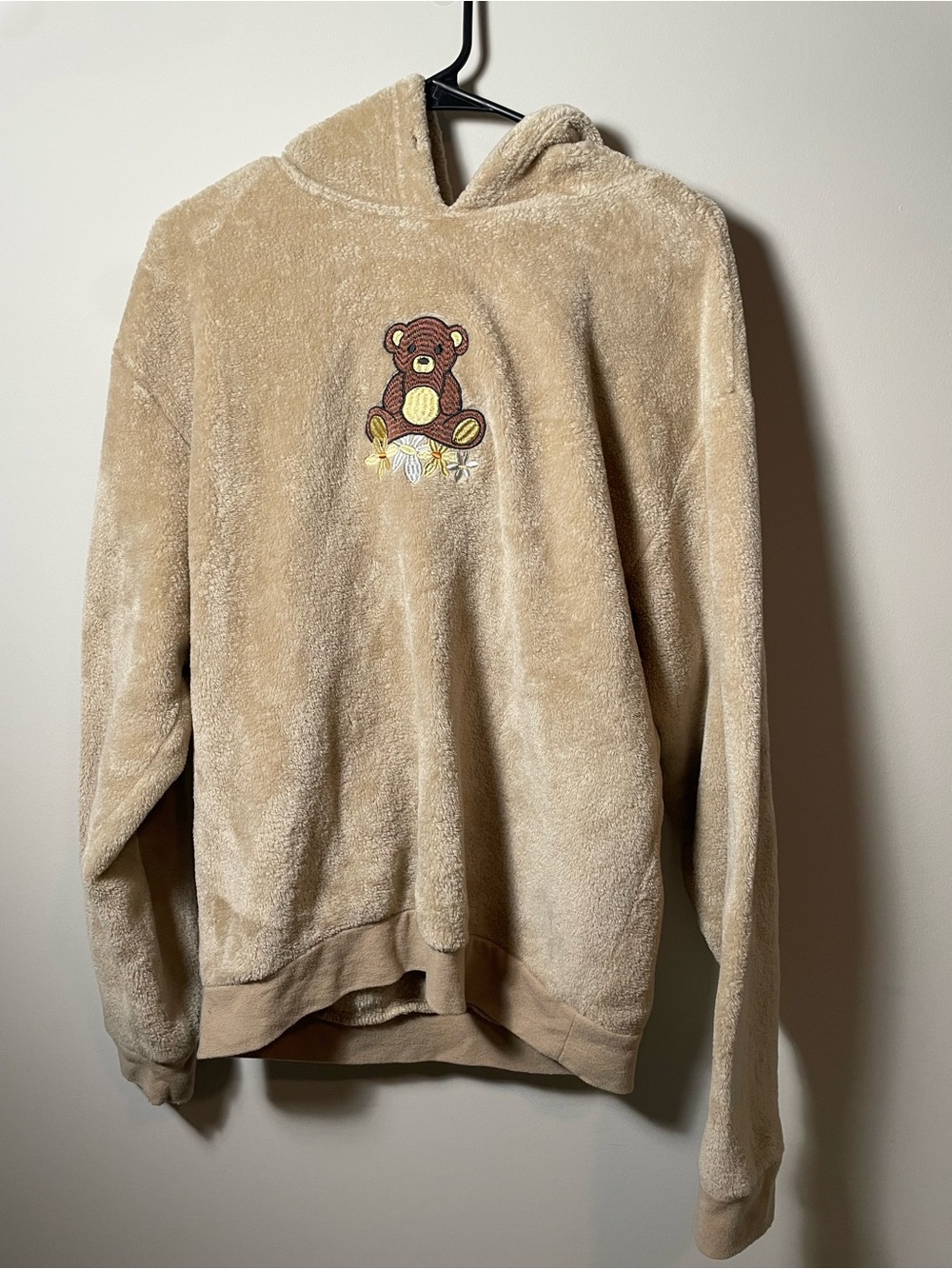 Women’s XL Plush Teddy embroidered hoodie